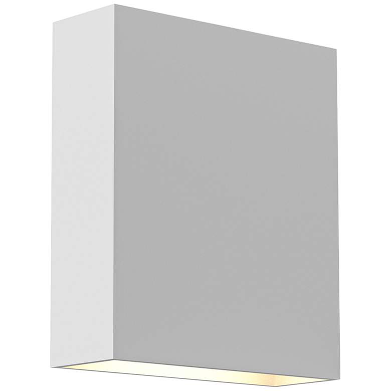 Image 1 Inside Out Flat Box™ 7" High White LED Outdoor Wall Light