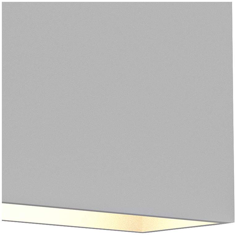 Image 2 Inside Out Flat Box™ 7" High White LED Outdoor Wall Light more views