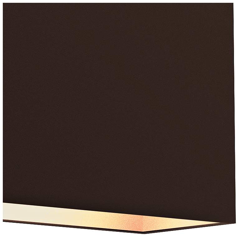 Image 2 Inside Out Flat Box&trade; 7 inchH Bronze 2-LED Outdoor Wall Light more views