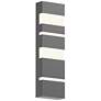 Inside Out Jazz Notes 21" High Textured Gray LED Wall Sconce