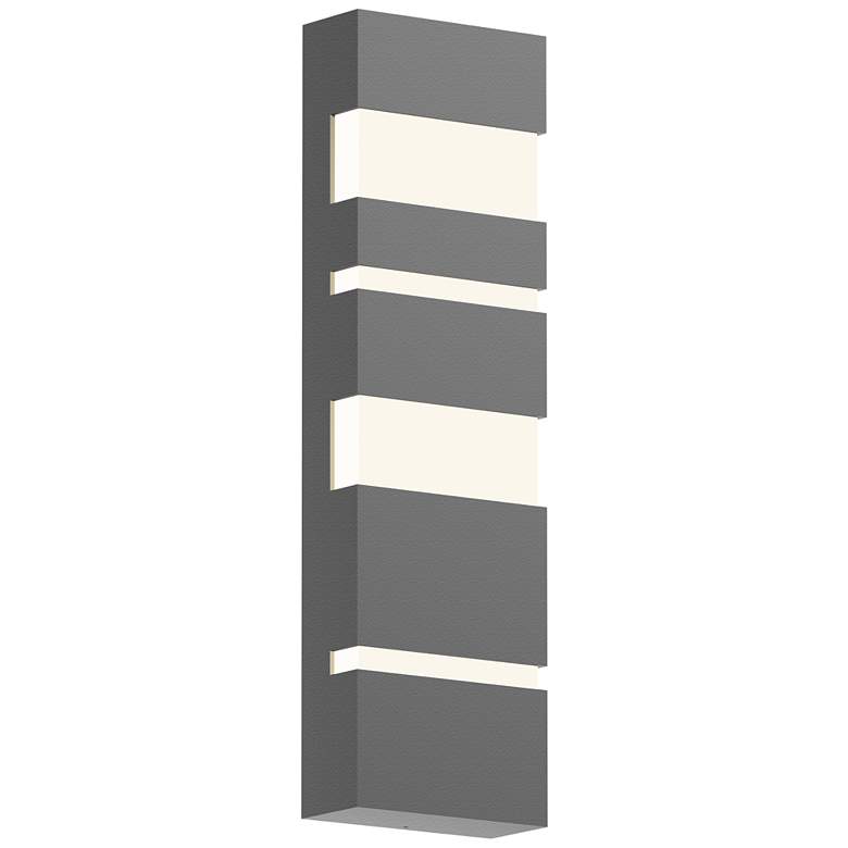 Image 1 Inside Out Jazz Notes 21" High Textured Gray LED Wall Sconce