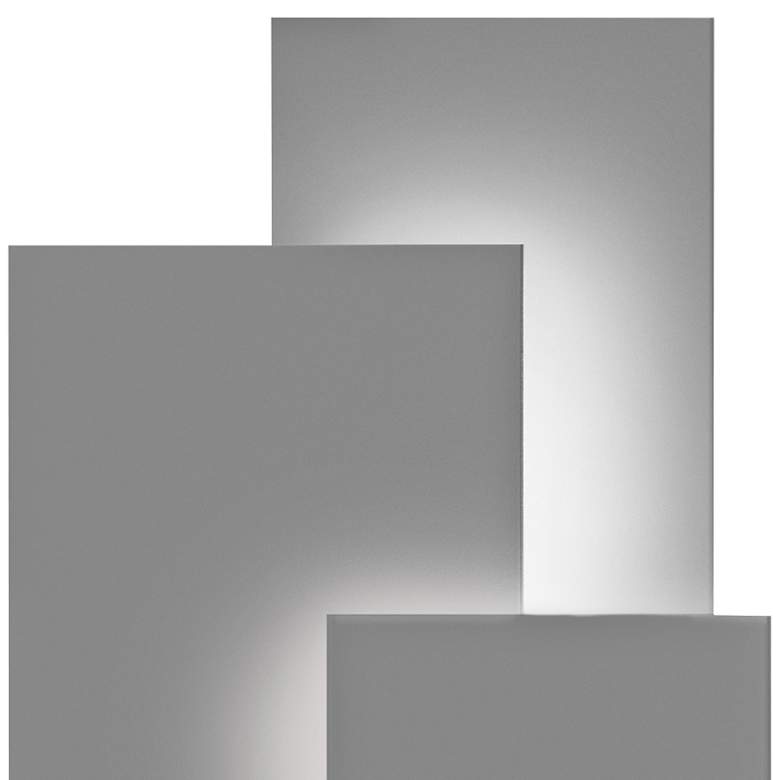 Image 2 Inside Out Offset Panels 20 3/4" High Gray LED Wall Light more views