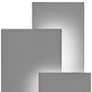 Inside Out Offset Panels 20 3/4" High Gray LED Wall Light