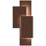 Inside Out Offset Panels&trade; 20 3/4"H Bronze LED Wall Light