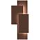 Inside Out Offset Panels™ 20 3/4"H Bronze LED Wall Light
