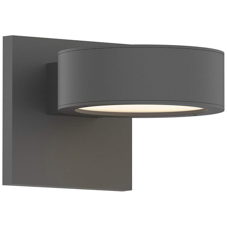 Image 1 Inside Out REALS 1.5 inch High Textured Gray Up &#38; Down LED Wall Sconce