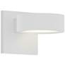 Inside Out REALS 1.5" High Textured White Up &#38; Down LED Wall Sconc