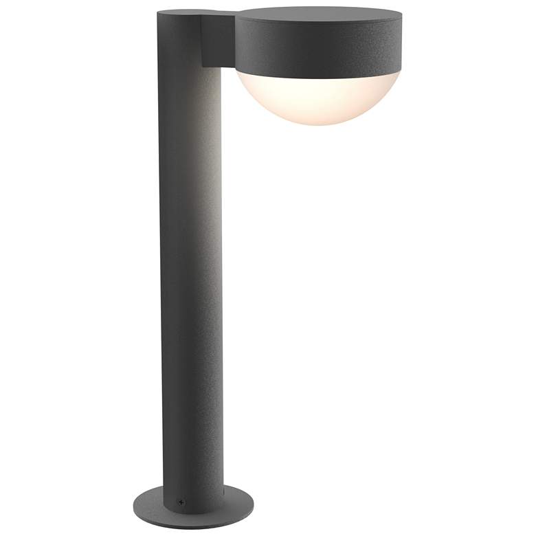 Image 1 Inside Out REALS 16" LED Bollard - Textured Gray - Plate Cap and Dome