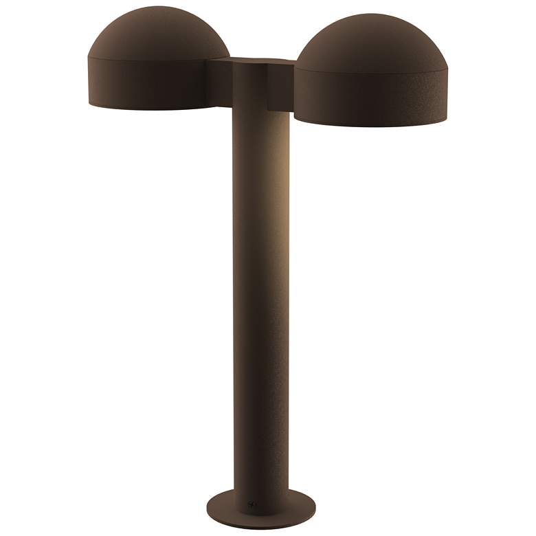 Image 1 Inside Out REALS 16 inch LED Double Bollard - TB - Dome Caps and Plate