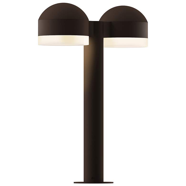 Image 1 Inside Out REALS 16" LED Double Bollard - TB - Dome Caps and White Cyl