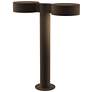 Inside Out REALS 16" LED Double Bollard - TB - Plate Caps and Plate