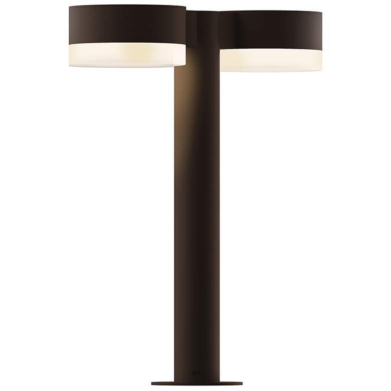 Image 1 Inside Out REALS 16" LED Double Bollard - TB - Plate Caps and White Le