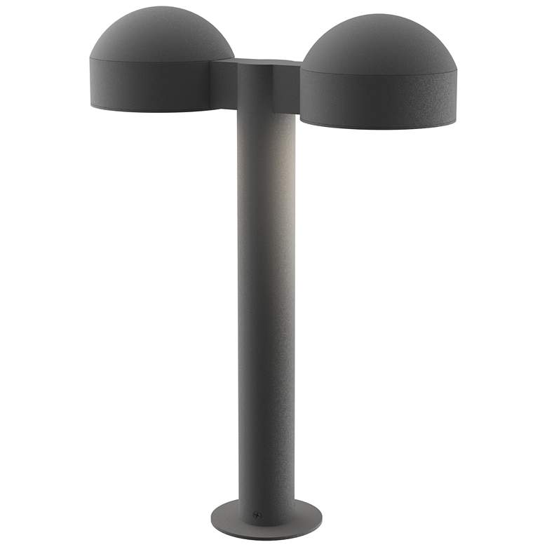 Image 1 Inside Out REALS 16 inch LED Double Bollard - TG - Dome Caps and Plate
