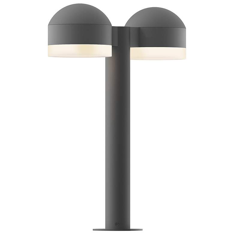 Image 1 Inside Out REALS 16 inch LED Double Bollard - TG - Dome Caps and White Cyl