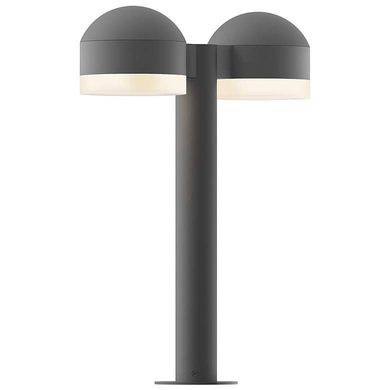 Image 1 Inside Out REALS 16" LED Double Bollard - TG - Dome Caps and White Cyl