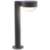 Inside Out REALS 16" LED Bollard - Textured Gray - Plate Cap and Dome 
