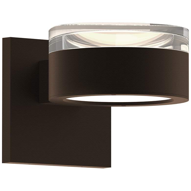 Image 1 Inside Out REALS 2.5" High Textured Bronze Up & Down LED Wall Scon