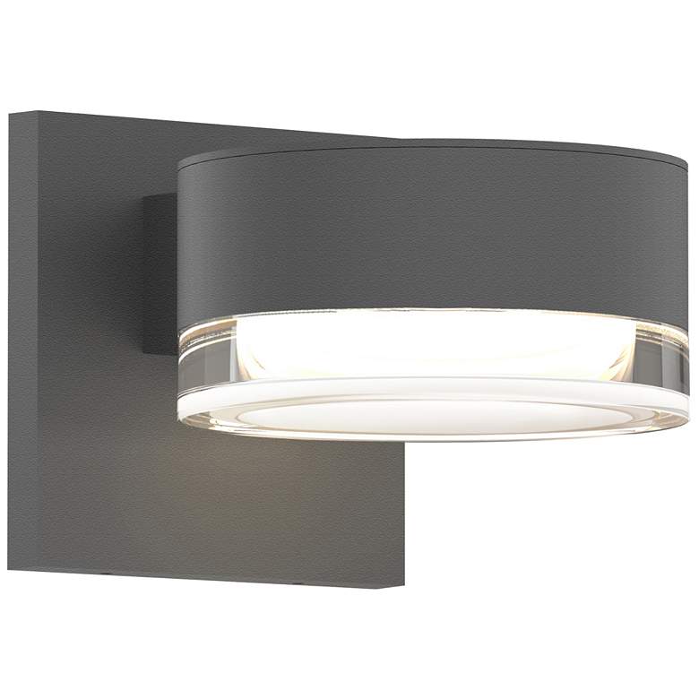 Image 1 Inside Out REALS 2.5 inch High Textured Gray Downlight LED Wall Sconce