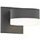 Inside Out REALS 2.5" High Textured Gray Downlight LED Wall Sconce