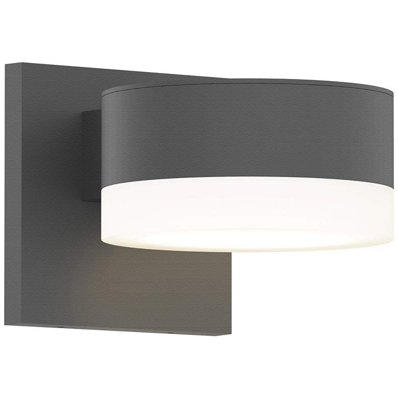 Image 1 Inside Out REALS 2.5" High Textured Gray Downlight LED Wall Sconce