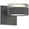 Inside Out REALS 2.5" High Textured Gray Up & Down LED Wall Sconce