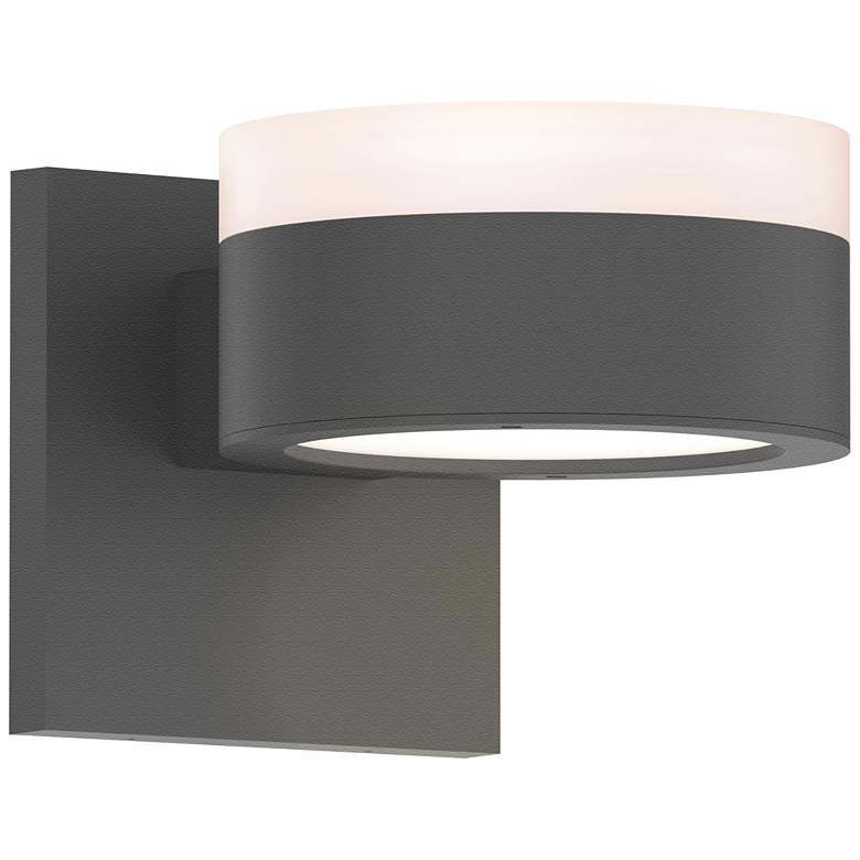 Image 1 Inside Out REALS 2.5" High Textured Gray Up & Down LED Wall Sconce