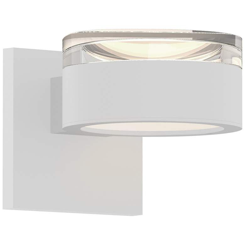 Image 1 Inside Out REALS 2.5 inch High Textured White Up &#38; Down LED Wall Sconc