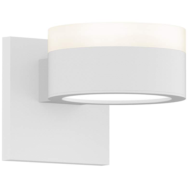 Image 1 Inside Out REALS 2.5 inch High Textured White Up &#38; Down LED Wall Sconc