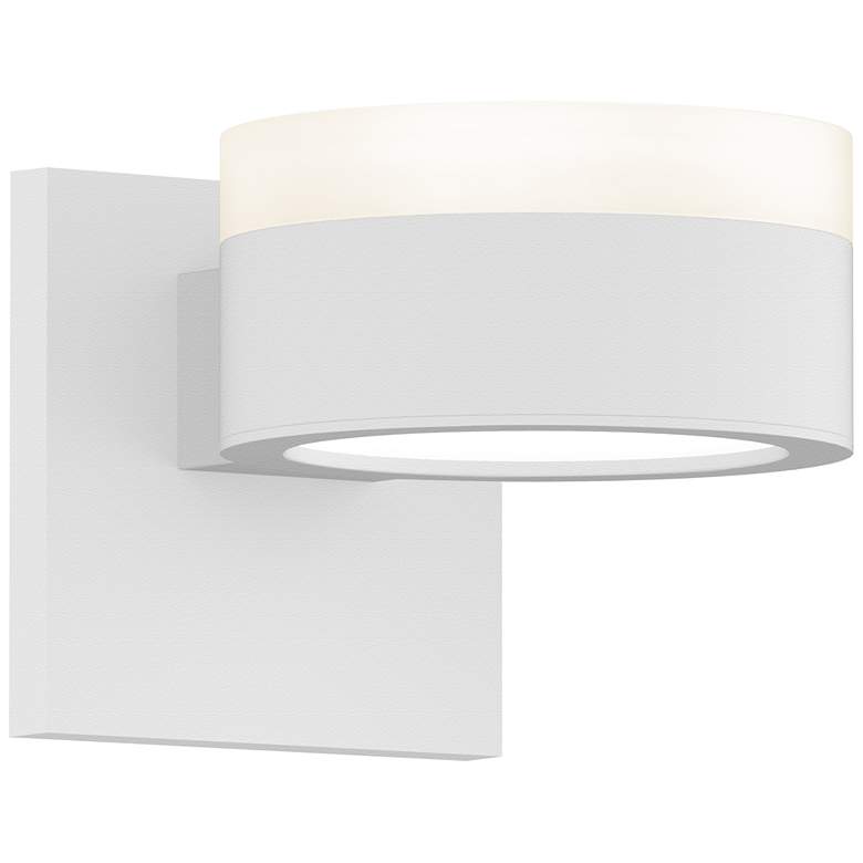 Image 1 Inside Out REALS 2.5" High Textured White Up & Down LED Wall Sconc