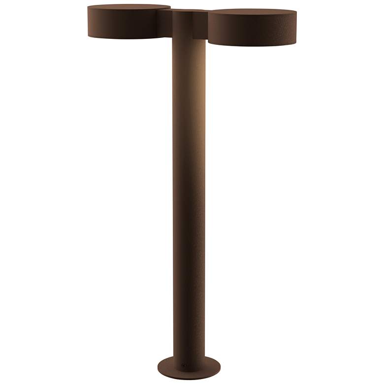 Image 1 Inside Out Reals 22" High Bronze LED Double Bollard Light
