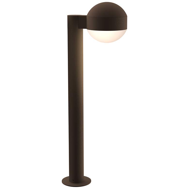 Image 1 Inside Out REALS 22 inch LED Bollard - Textured Bronze - Dome Cap and Dome