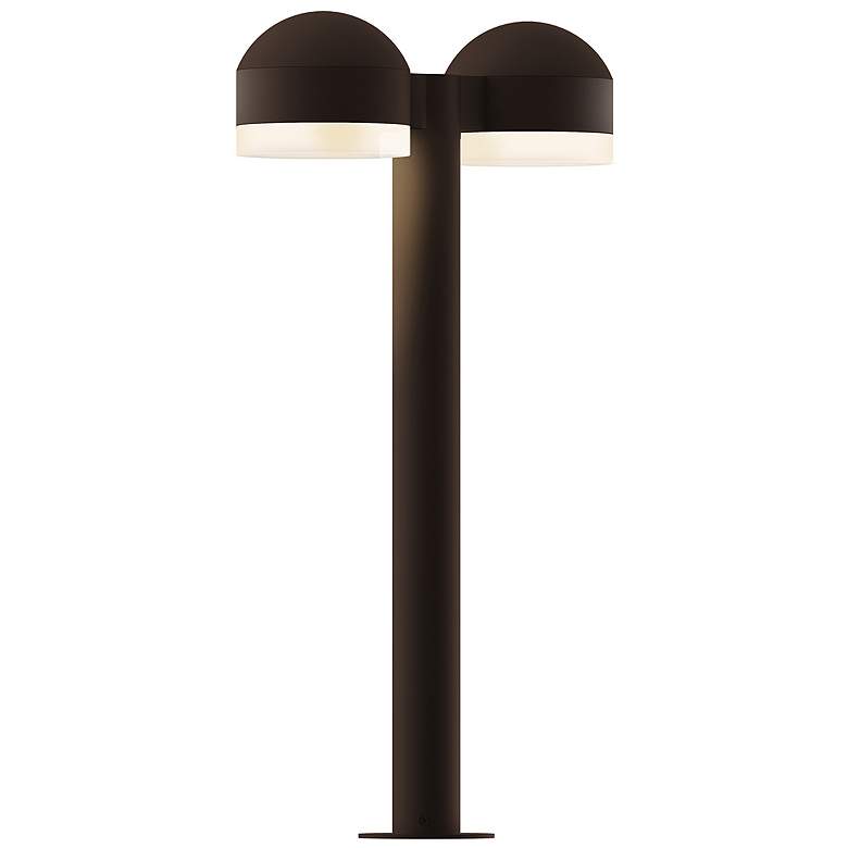 Image 1 Inside Out REALS 22 inch LED Double Bollard - TB - Dome Caps and White Cyl