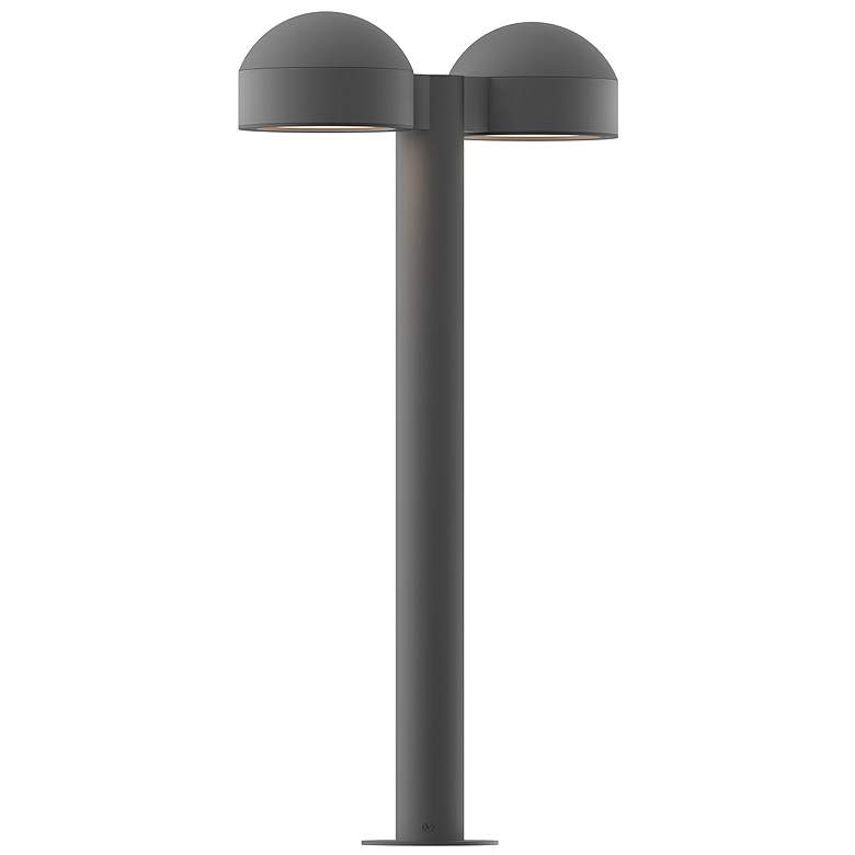 Image 1 Inside Out REALS 22 inch LED Double Bollard - TG - Dome Caps and Plate