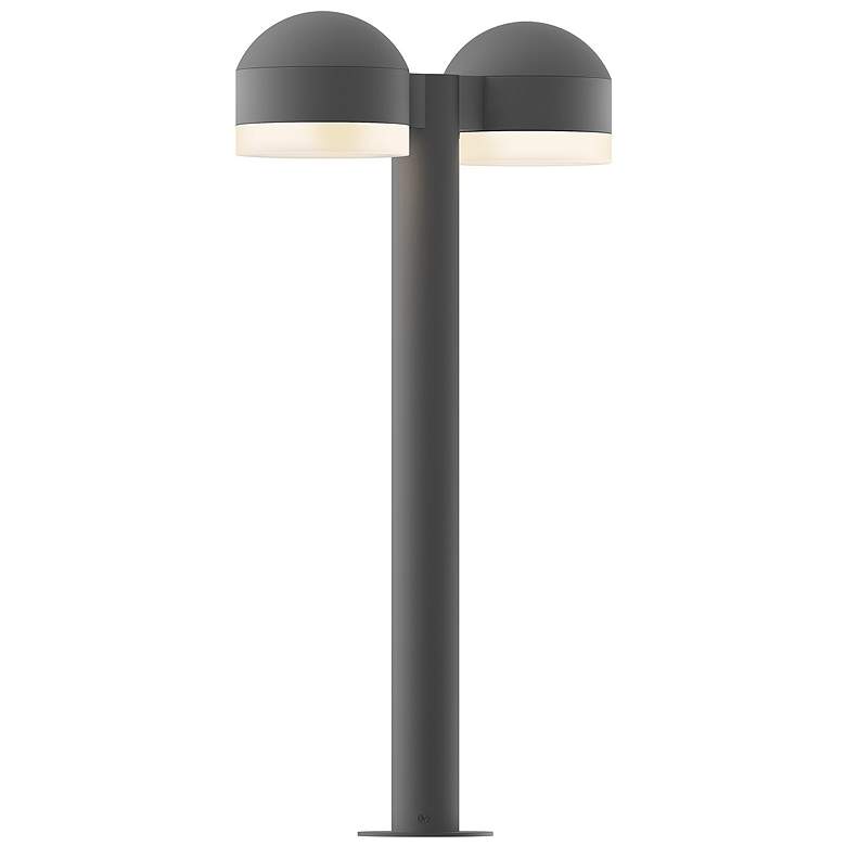 Image 1 Inside Out REALS 22" LED Double Bollard - TG - Dome Caps and White Cyl