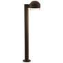 Inside Out REALS 28" LED Bollard - TB - Dome Cap and Clear Cylinder