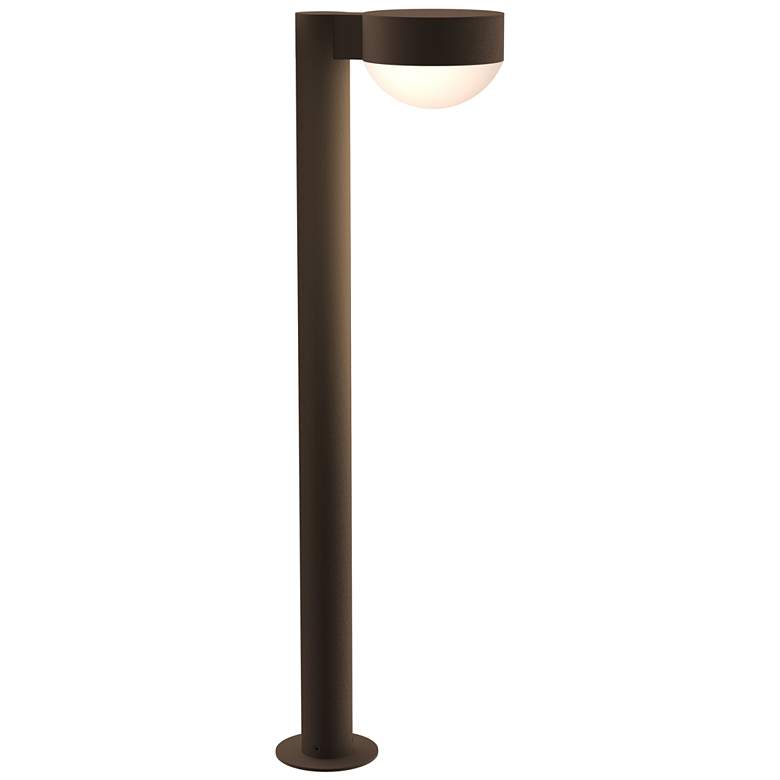 Image 1 Inside Out REALS 28" LED Bollard - Textured Bronze - Plate Cap and Dom