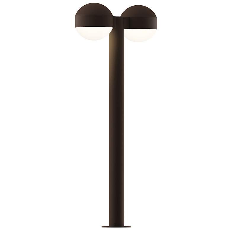 Image 1 Inside Out REALS 28 inch LED Double Bollard - TB - Dome Caps and Dome
