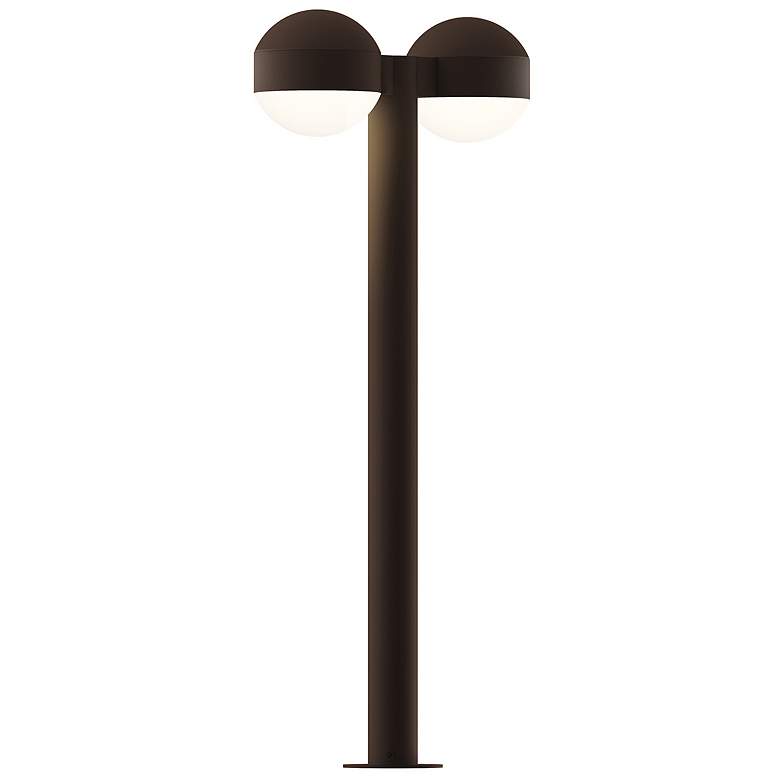 Image 1 Inside Out REALS 28" LED Double Bollard - TB - Dome Caps and Dome