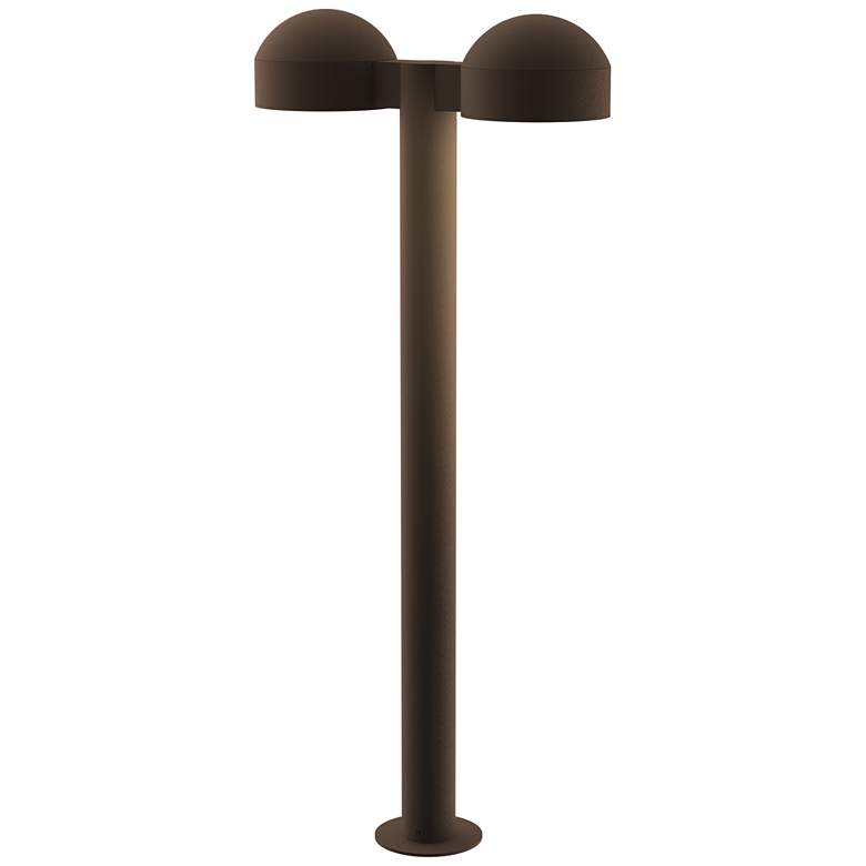 Image 1 Inside Out REALS 28 inch LED Double Bollard - TB - Dome Caps and Plate
