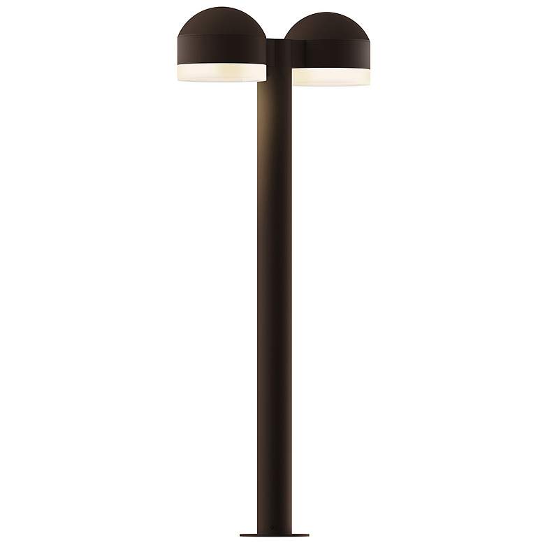 Image 1 Inside Out REALS 28 inch LED Double Bollard - TB - Dome Caps and White Cyl
