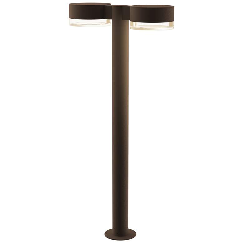 Image 1 Inside Out REALS 28 inch LED Double Bollard - TB - Plate Caps and Clear Le