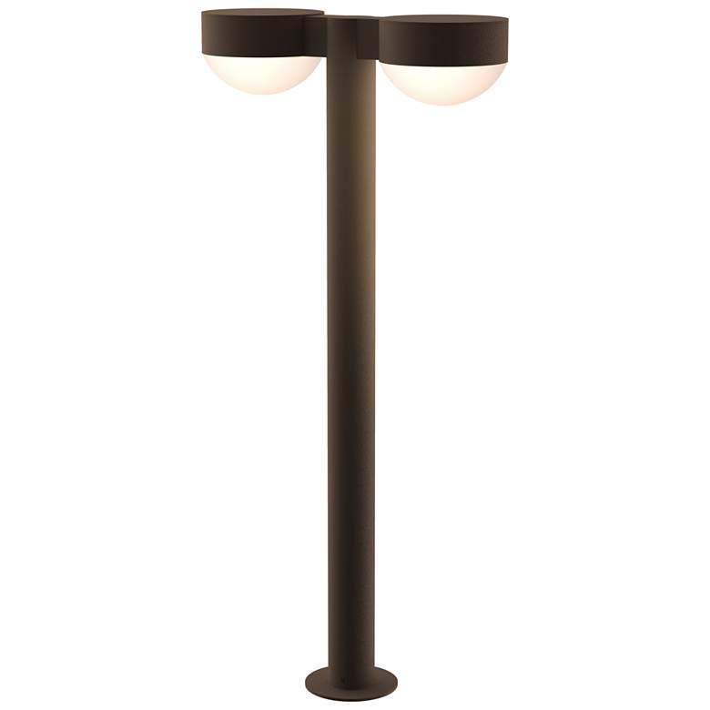 Image 1 Inside Out REALS 28 inch LED Double Bollard - TB - Plate Caps and Dome