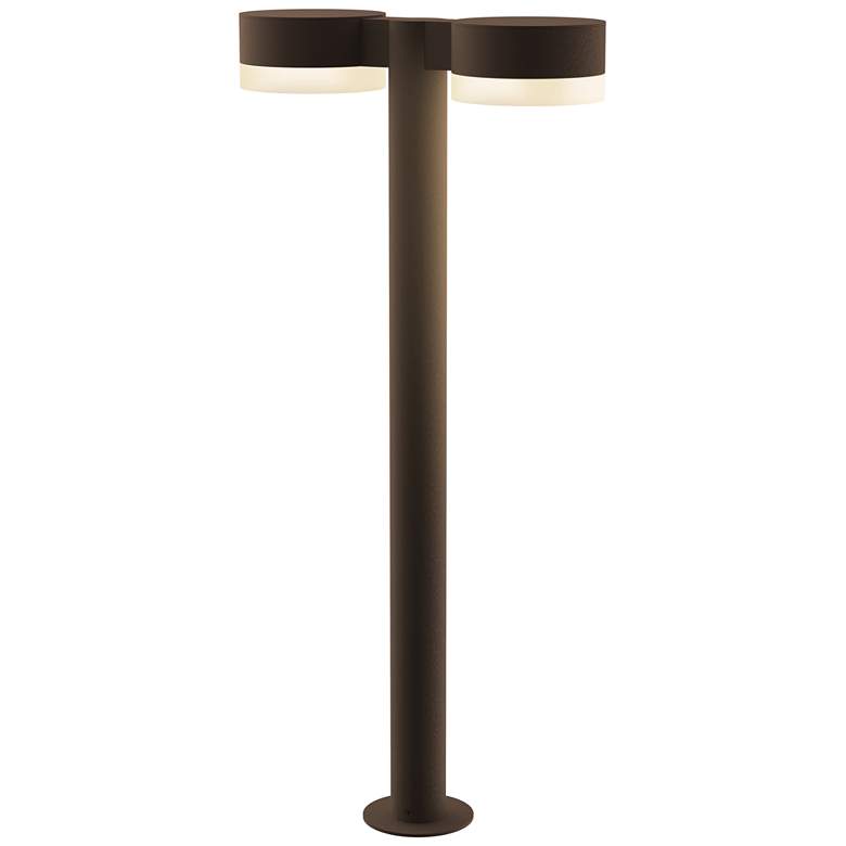 Image 1 Inside Out REALS 28 inch LED Double Bollard - TB - Plate Caps and White Le