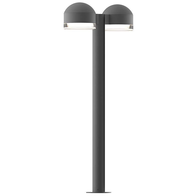 Image 1 Inside Out REALS 28 inch LED Double Bollard - TG - Dome Caps and Clear Cyl