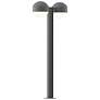 Inside Out REALS 28" LED Double Bollard - TG - Dome Caps and Dome