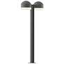 Inside Out REALS 28" LED Double Bollard - TG - Dome Caps and White Cyl