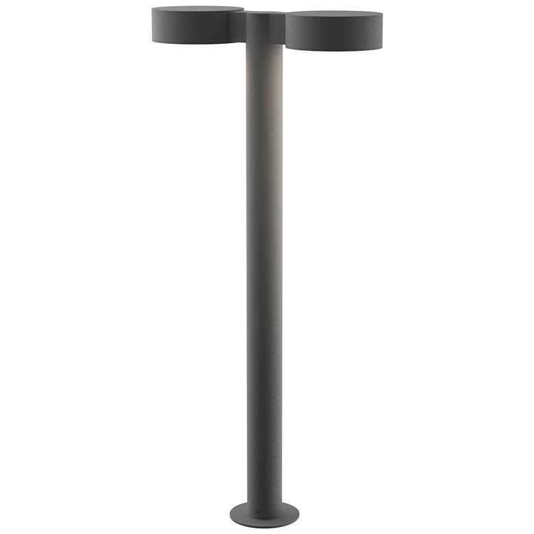 Image 1 Inside Out REALS 28 inch LED Double Bollard - TG - Plate Caps and Plate