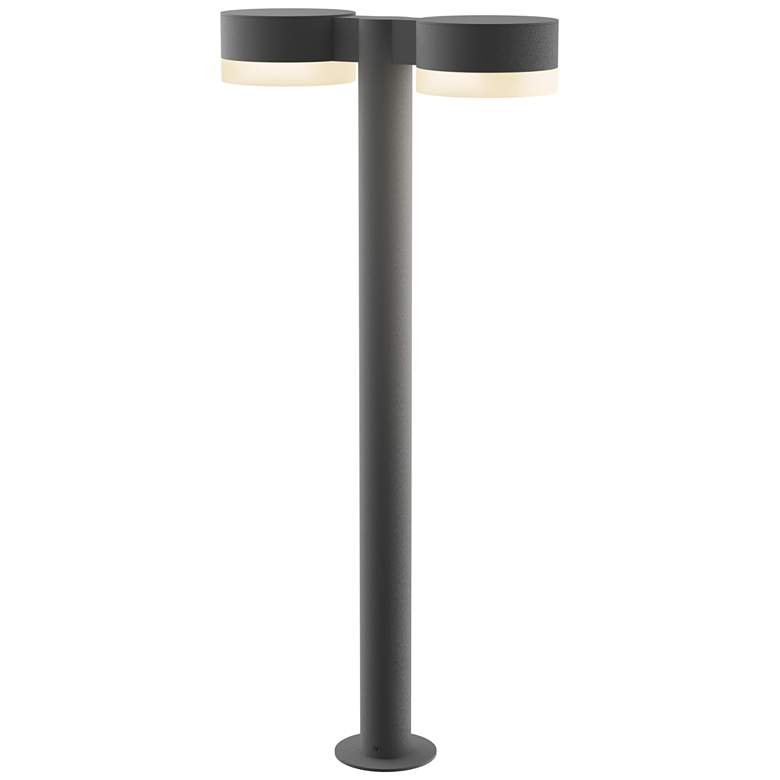 Image 1 Inside Out REALS 28 inch LED Double Bollard - TG - Plate Caps and White Le