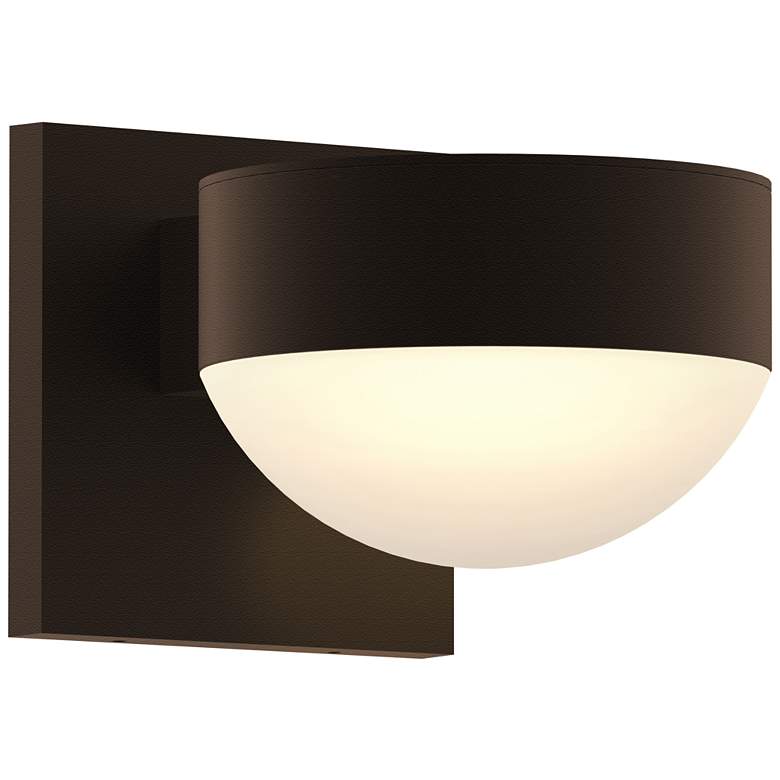 Image 1 Inside Out REALS 3.25" High Textured Bronze Downlight LED Wall Sconce