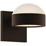 Inside Out REALS 3.25" High Textured Bronze Up &#38; Down LED Wall Sco